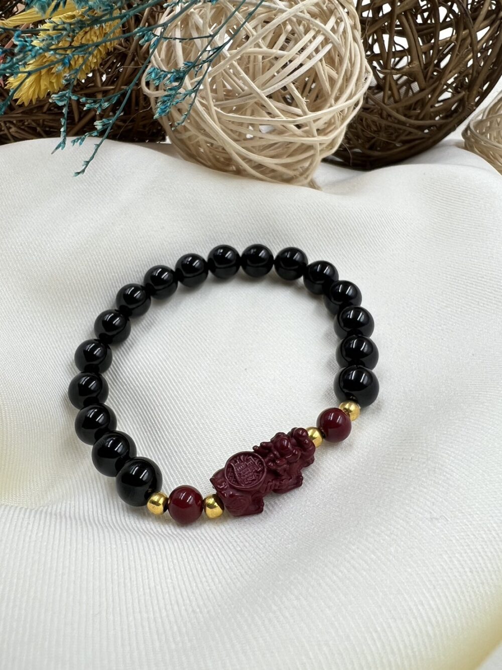 黑碧璽硃砂貔貅