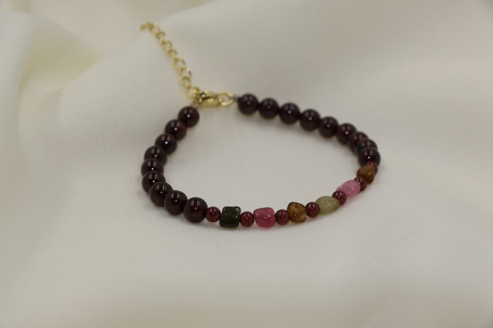 紅碧壐、石榴石手串
