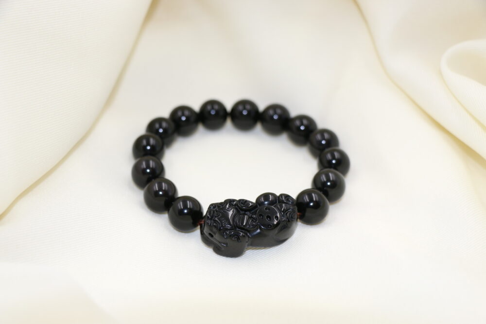 黑曜石貔貅手串