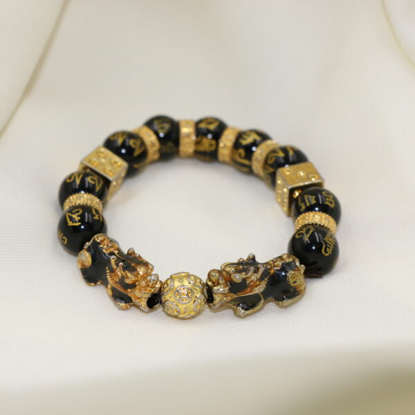 六字箴言溫感貔貅手串