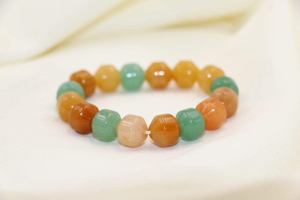 三彩東菱玉手串