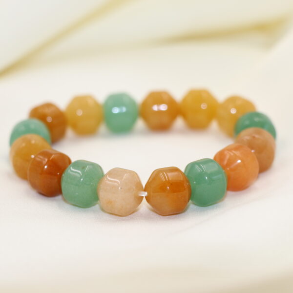 三彩東菱玉手串