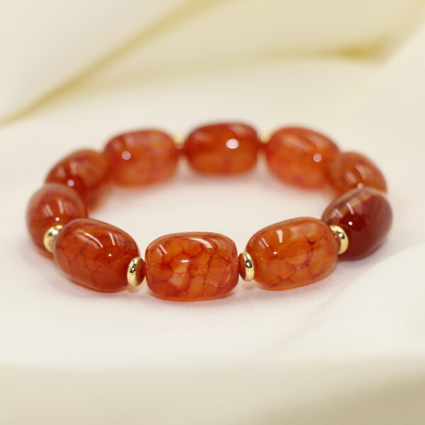 紅龍麟(橢)手串珠