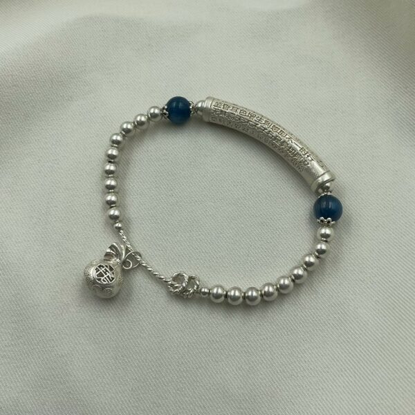 錢袋子心經銀手串11.2g