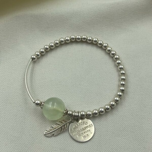 葡萄石銀手串珠7g