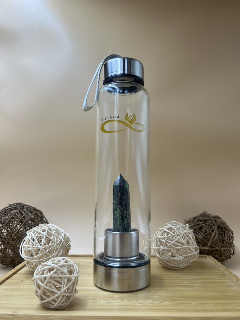 水晶能量水壺-紅綠寶石