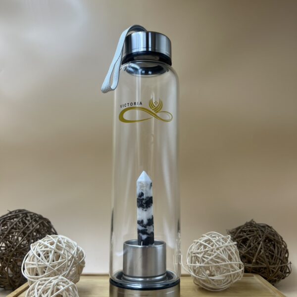 水晶能量水壺-黑斑馬石