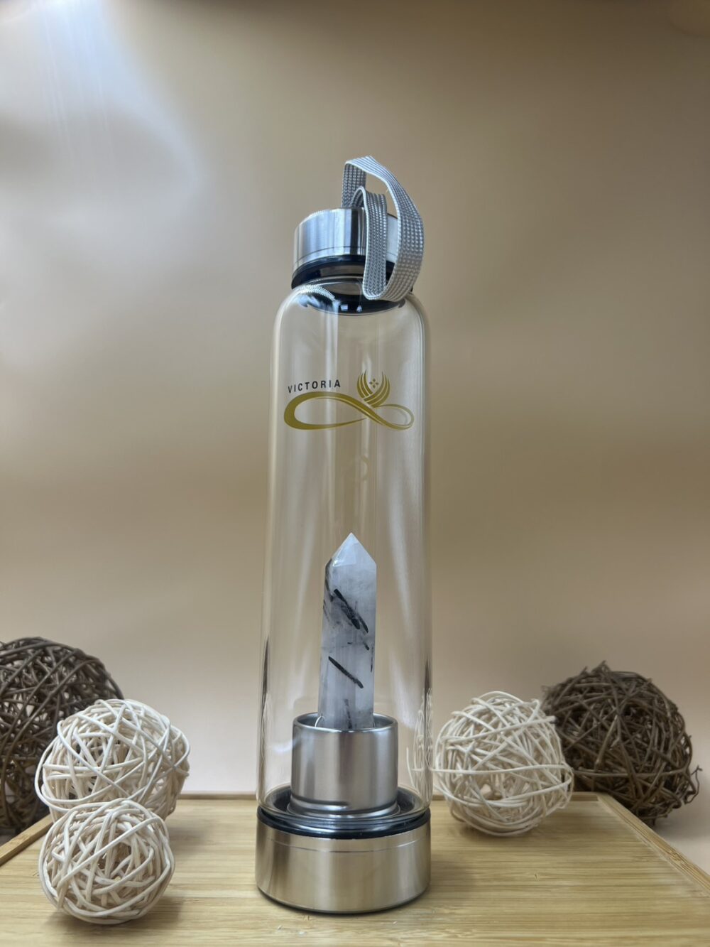 水晶能量水壺-黑髮晶